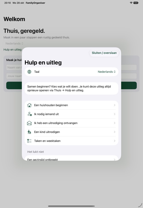 Family Organiser — Nederlands — 1