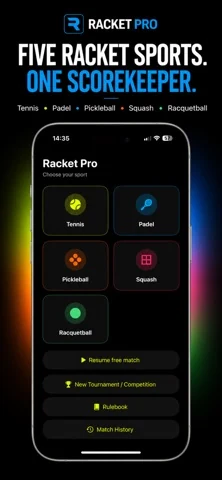 Five racket sports
